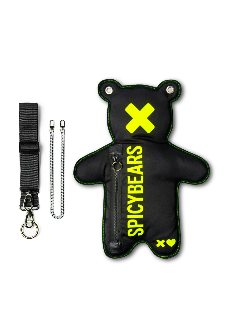 Black | Neon Yellow Bear Bag