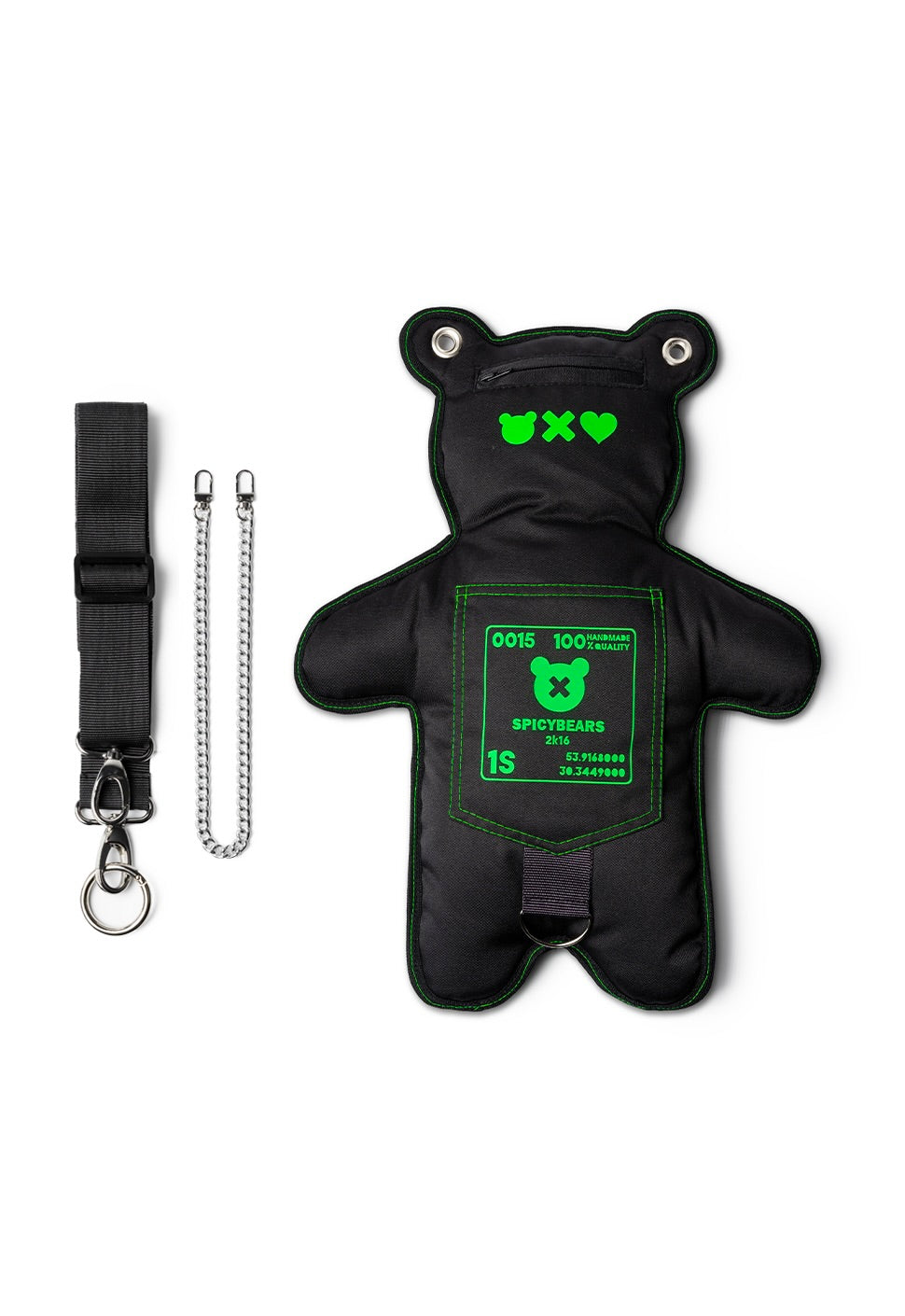 Black | Neon Green Bear Bag