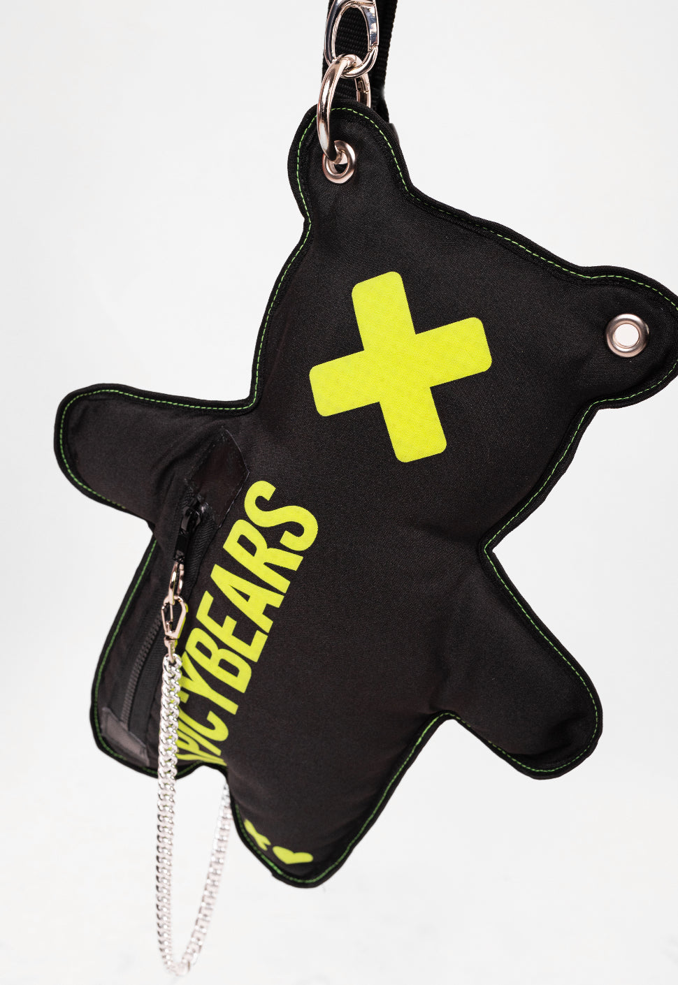 Black | Neon Yellow Bear Bag