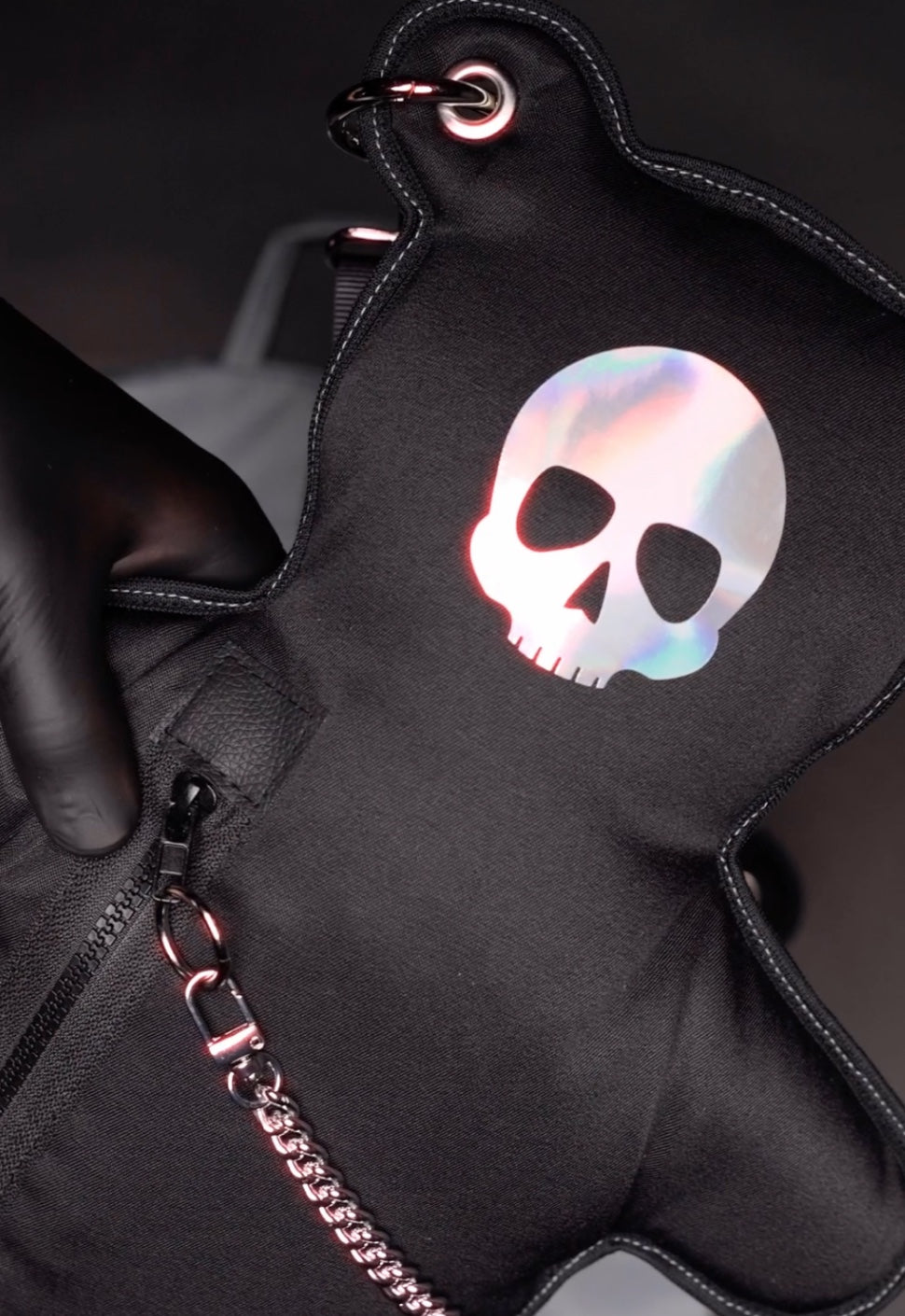 SkullBEARS | Black | Holographic Bear Bag