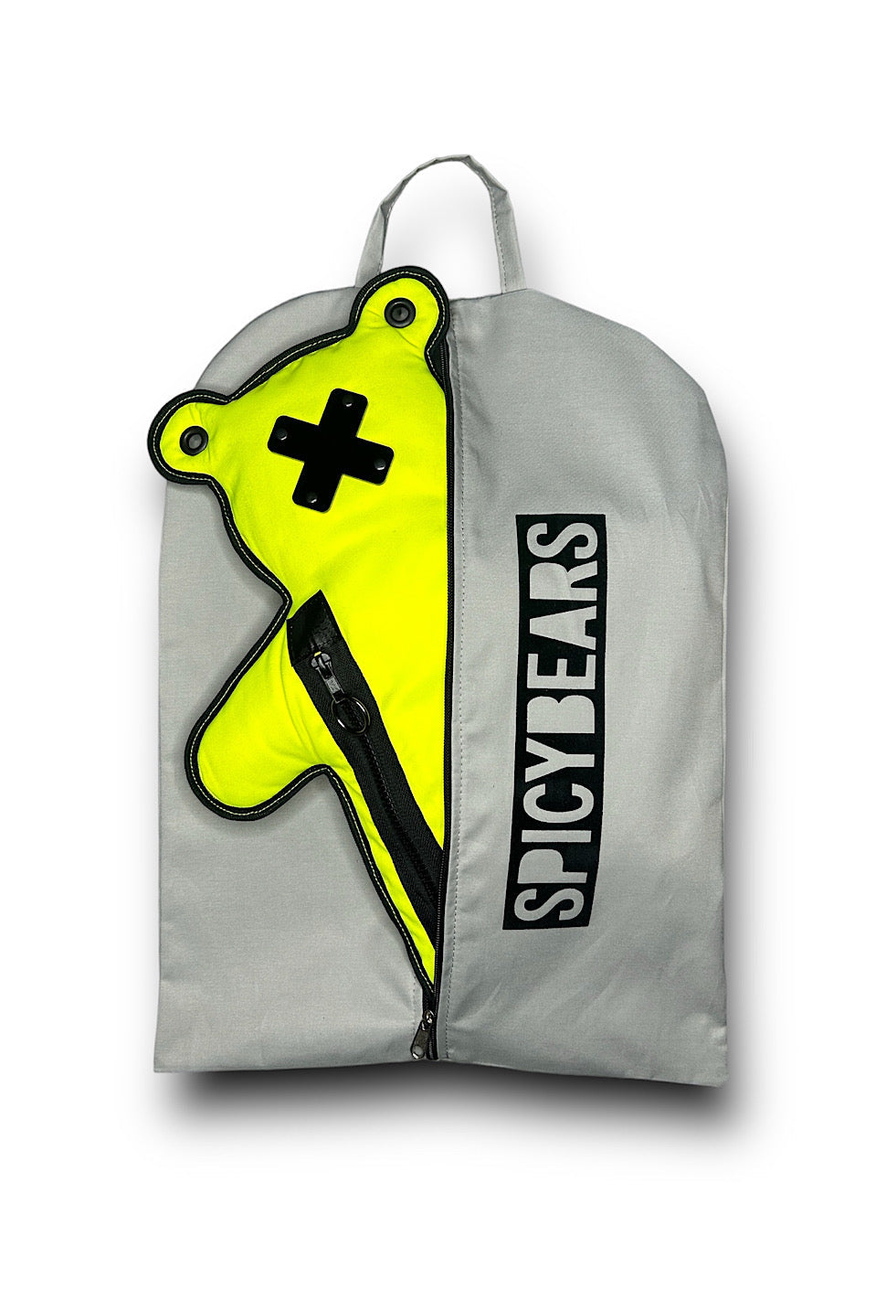 Neon Lemon | Black Acrylic Bear Bag - SPICYBEARS