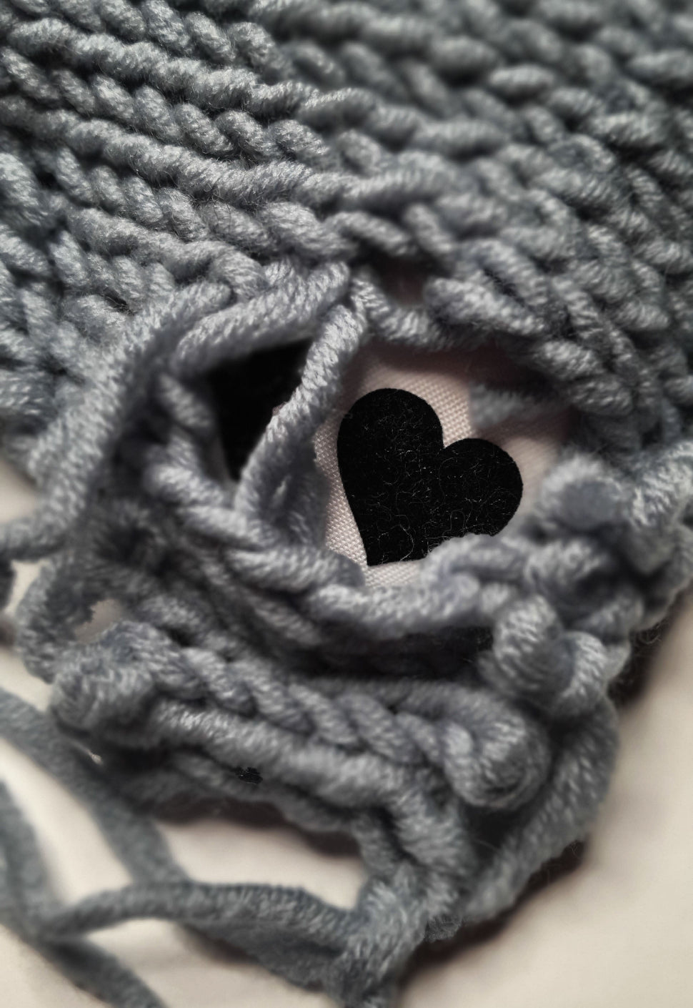 SPICYBEARS Spooky Bear Bag In White With Gray Semi-Wool Coat - SPICYBEARS